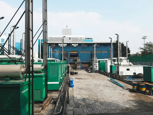 Industrial facility; illustrative stock photograph