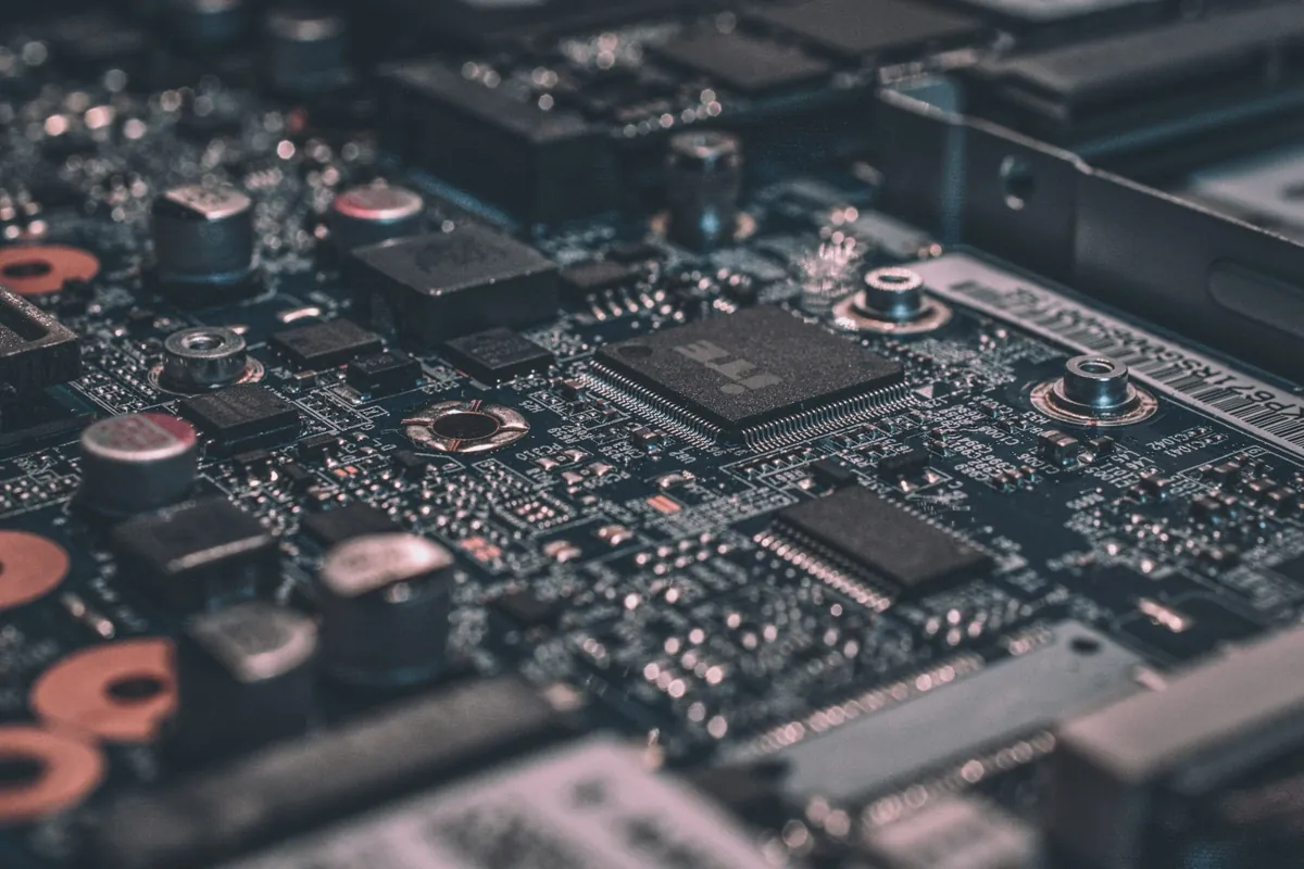 Close-up of electronic circuitry
